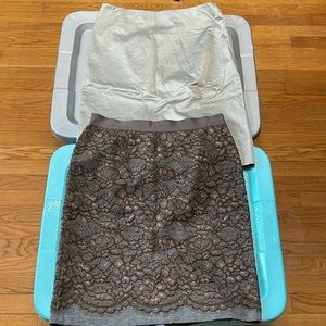 Ann Taylor and Loft Set of 2 Skirts